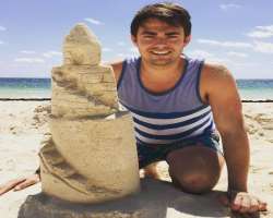 He is the best sandcastle maker. He likes to build castles on the beach during his vocations. (Kids will enjoy his company)